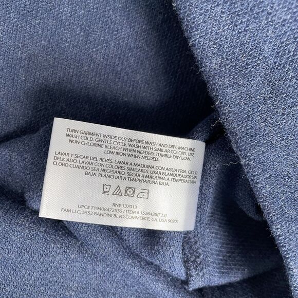 Banana Republic Mens Crew Neck Pullover Sweater Navy Blue Size XXL 2XL New - Picture 8 of 11